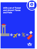 2022 IATA List of Ticket and Airport Taxes & Fees (ILTATF)